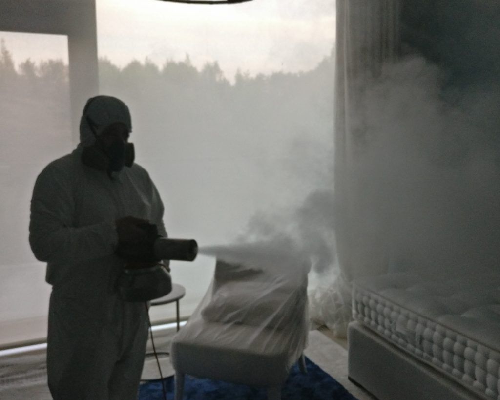 Сухой туман от запахов. Обработка сухим туманов в Челябинске. Цены
