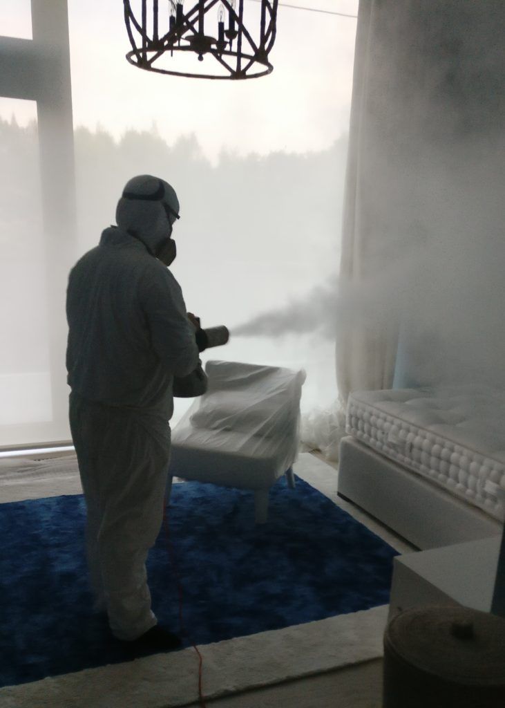 Сухой туман от запахов. Обработка сухим туманом в Челябинске.